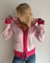 Celeste hood cardigan Lyserosa/rosa/sand - KAN FORHÅNDSBESTILLES NÅ