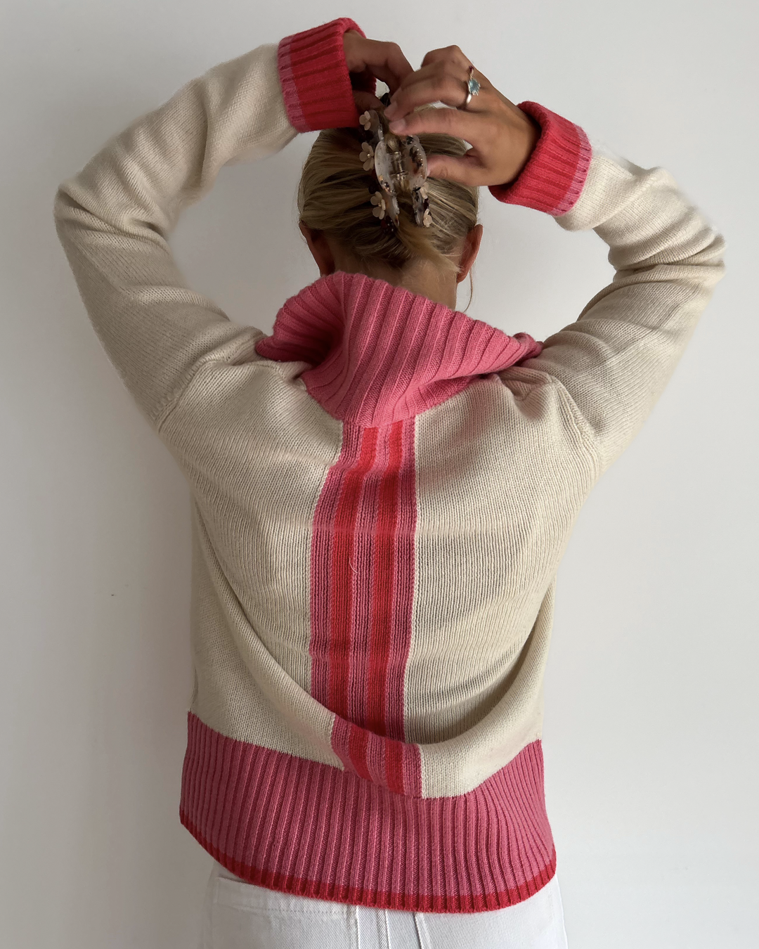 Zip offwhite/pink/cherry pink