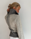 Contrast cardigan Grå/lysegrå