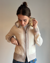 Celeste hood cardigan offwhite/toast/lyserosa