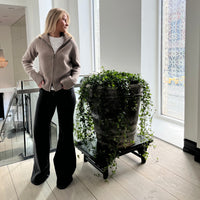 Contrast cardigan mørk sand / lyssand