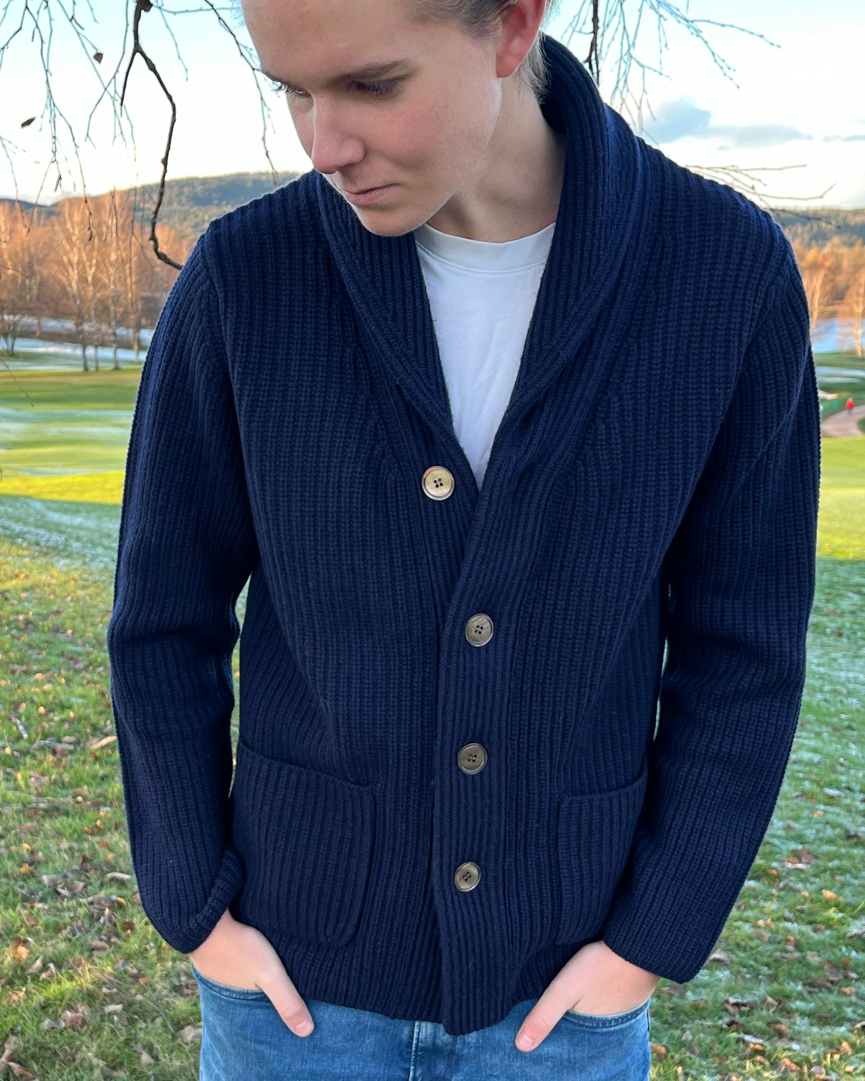 Martin Cardigan - Navy / blue tones