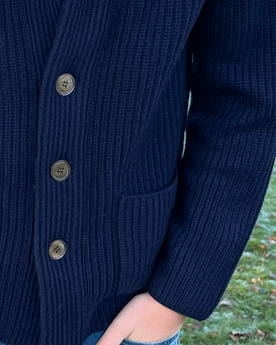 Martin Cardigan - Navy / blåtoner