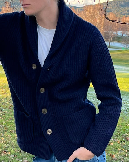 Martin Cardigan - Navy / blue tones