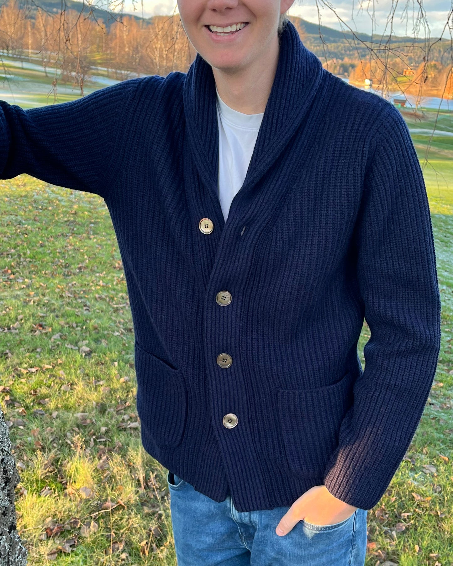 Martin Cardigan - Navy / blue tones
