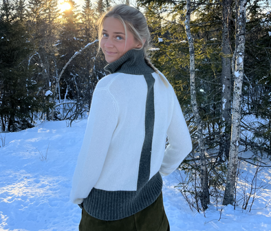 Zip Offwhite / Oliven