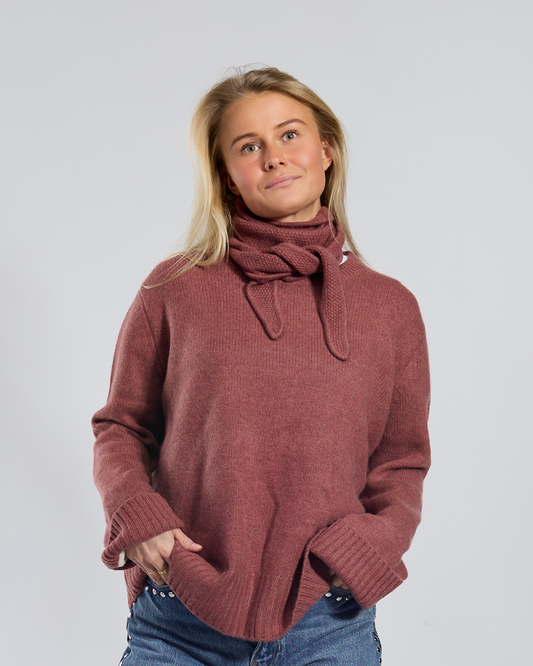 Muffin scarf Gammel rosa