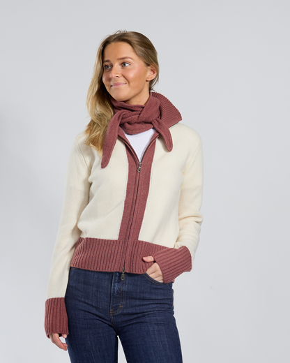 Muffin scarf Gammel rosa