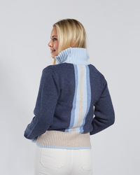 Zip Navy/sand/light blue