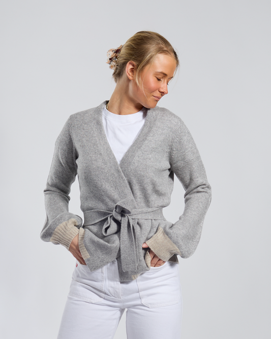 Spoonie Cardigan - Grå/sand