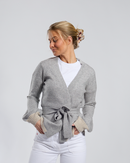 Spoonie Cardigan - Grey/Sand