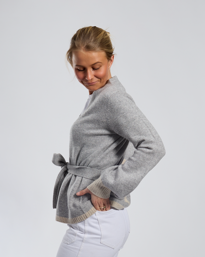 Spoonie Cardigan - Grey/Sand