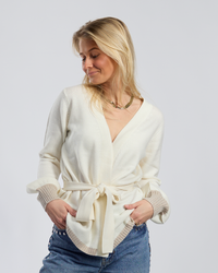 Spoonie Cardigan - offwhite/sand