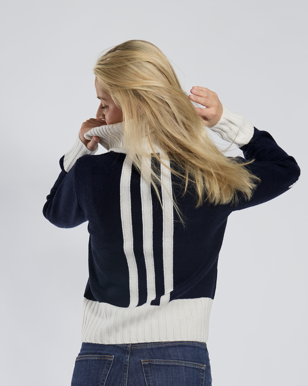 Zip star Navy/offwhite