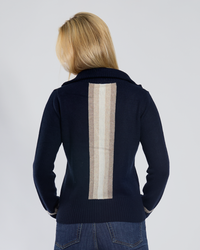 Kashmir cardigan navy/lyssand