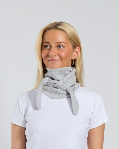 Muffin scarf Lyseblå