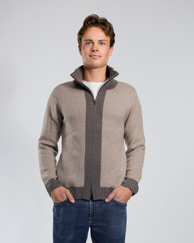 August Cardigan - Sand/ sandfarger