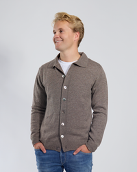 Fredrik cardigan - Toast / sand/toast