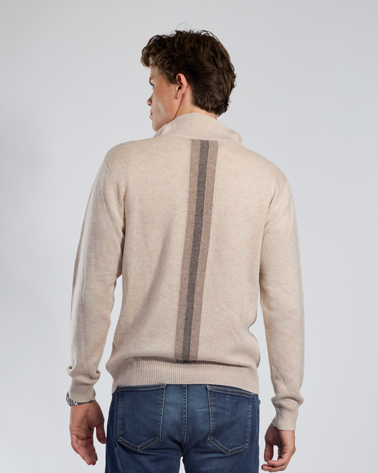 Fredrik cardigan - Sand / toast/sand