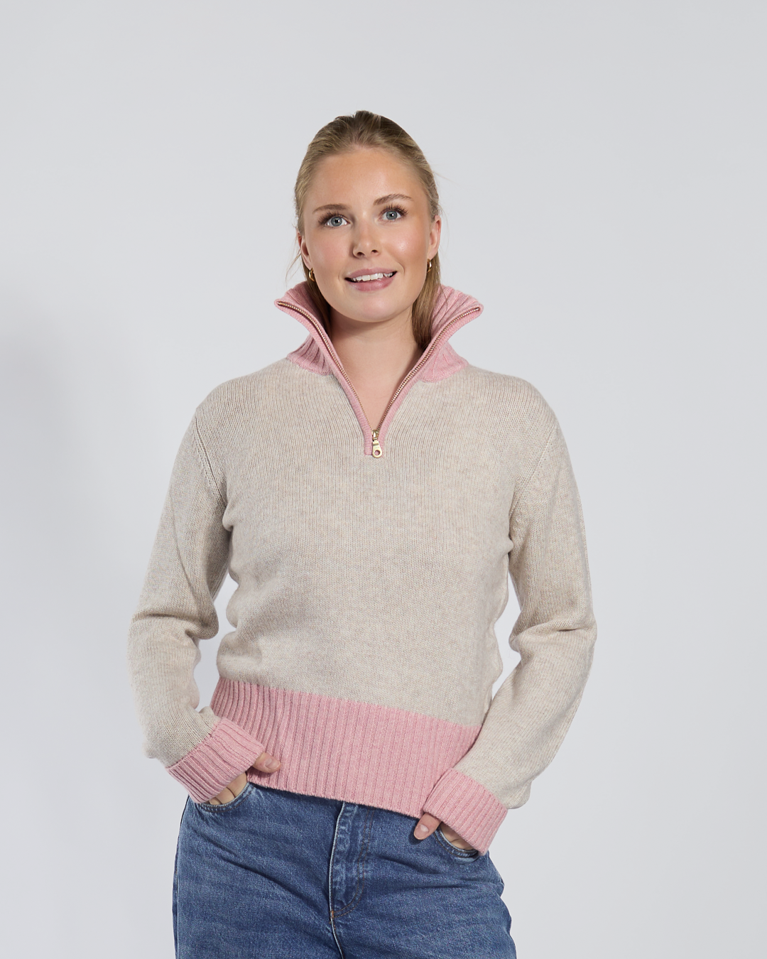 Zip Sand / pink