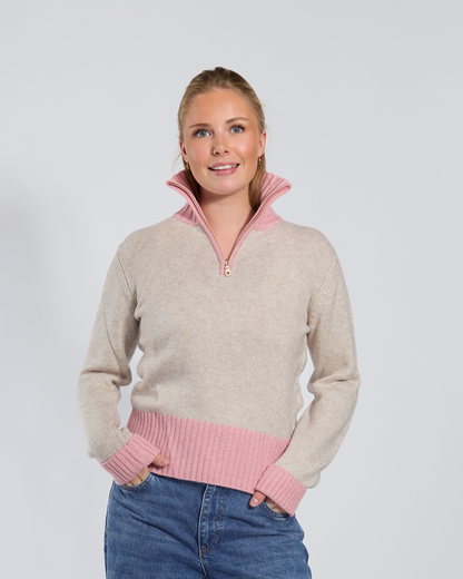 Zip Sand / pink