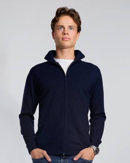 Thomas cardigan men - Navy/ sand