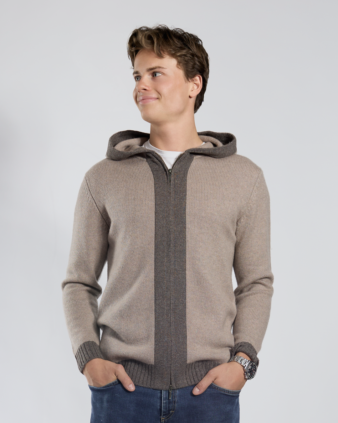 Didrik Cardigan - Sand / sandfarger