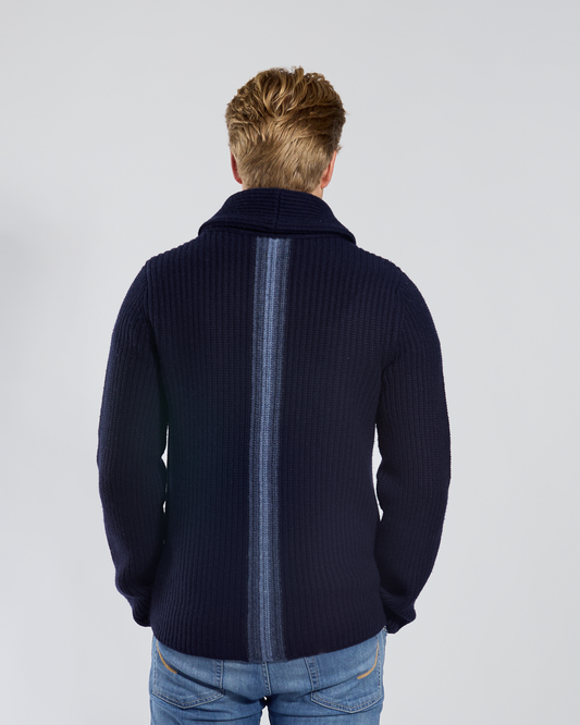 Martin Cardigan - Navy / blåtoner