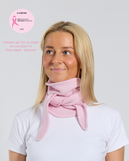 Muffin scarf crystal rosa