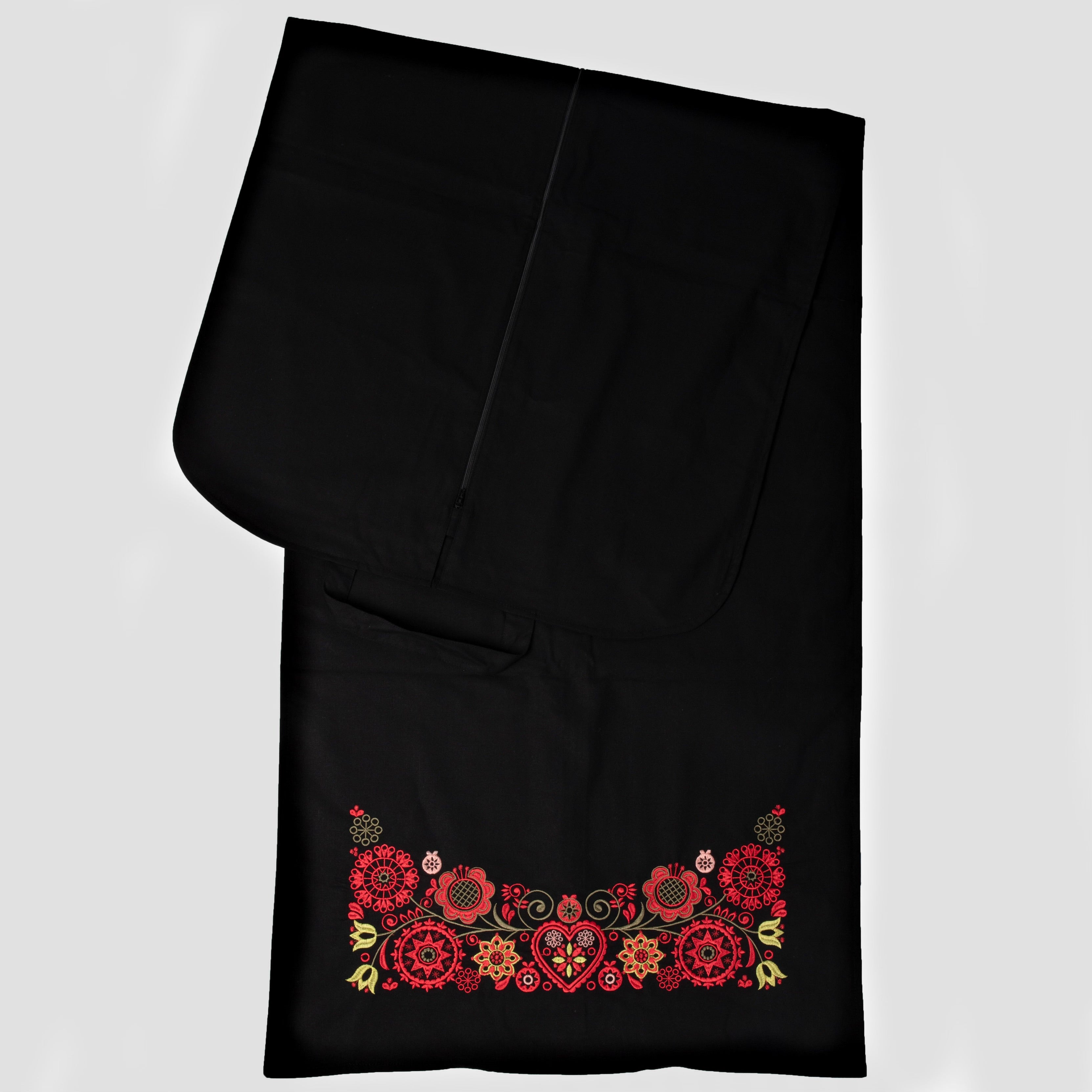 Klespose svart - rød/grønn