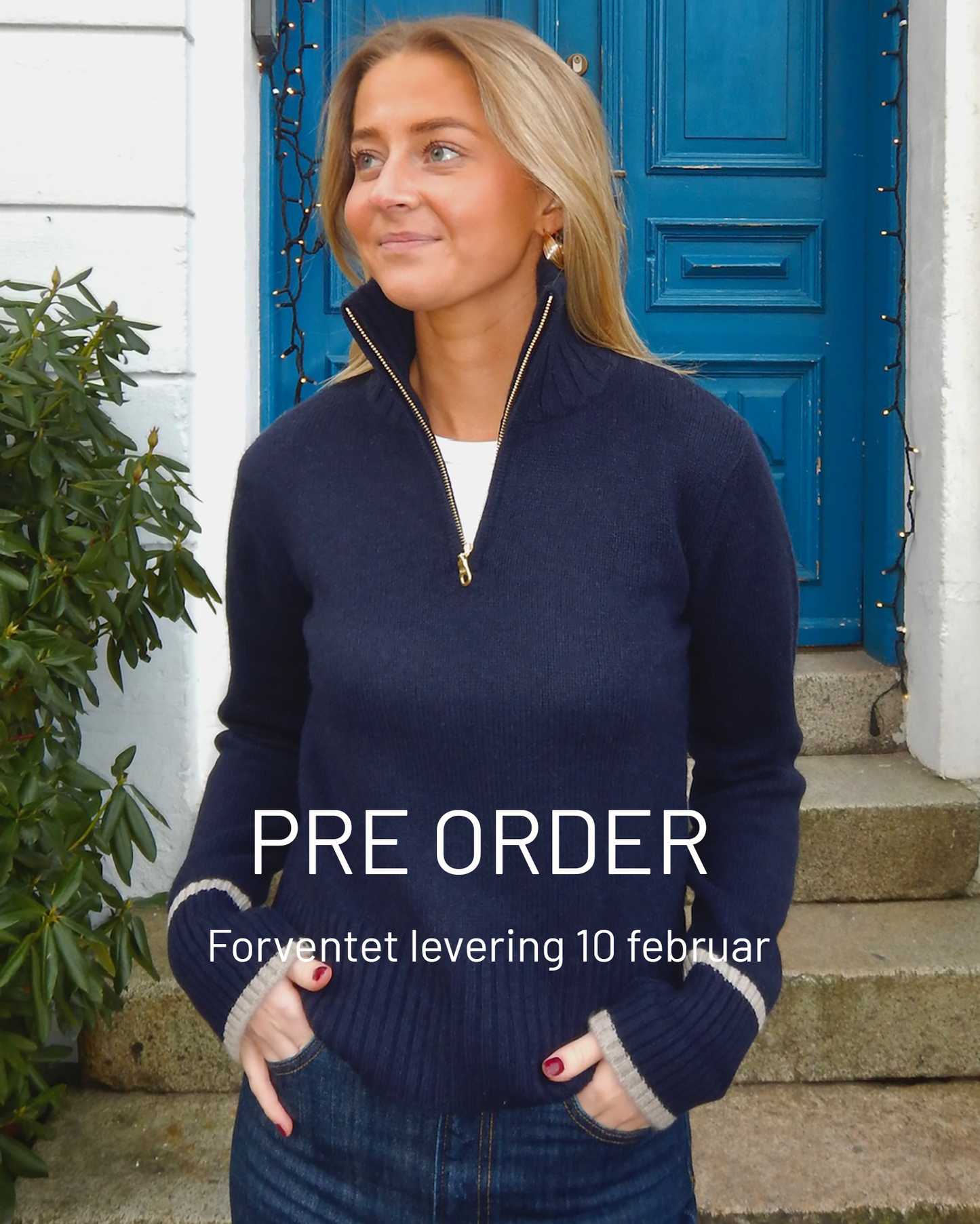 PRE ORDER Zip navy/sandfarger