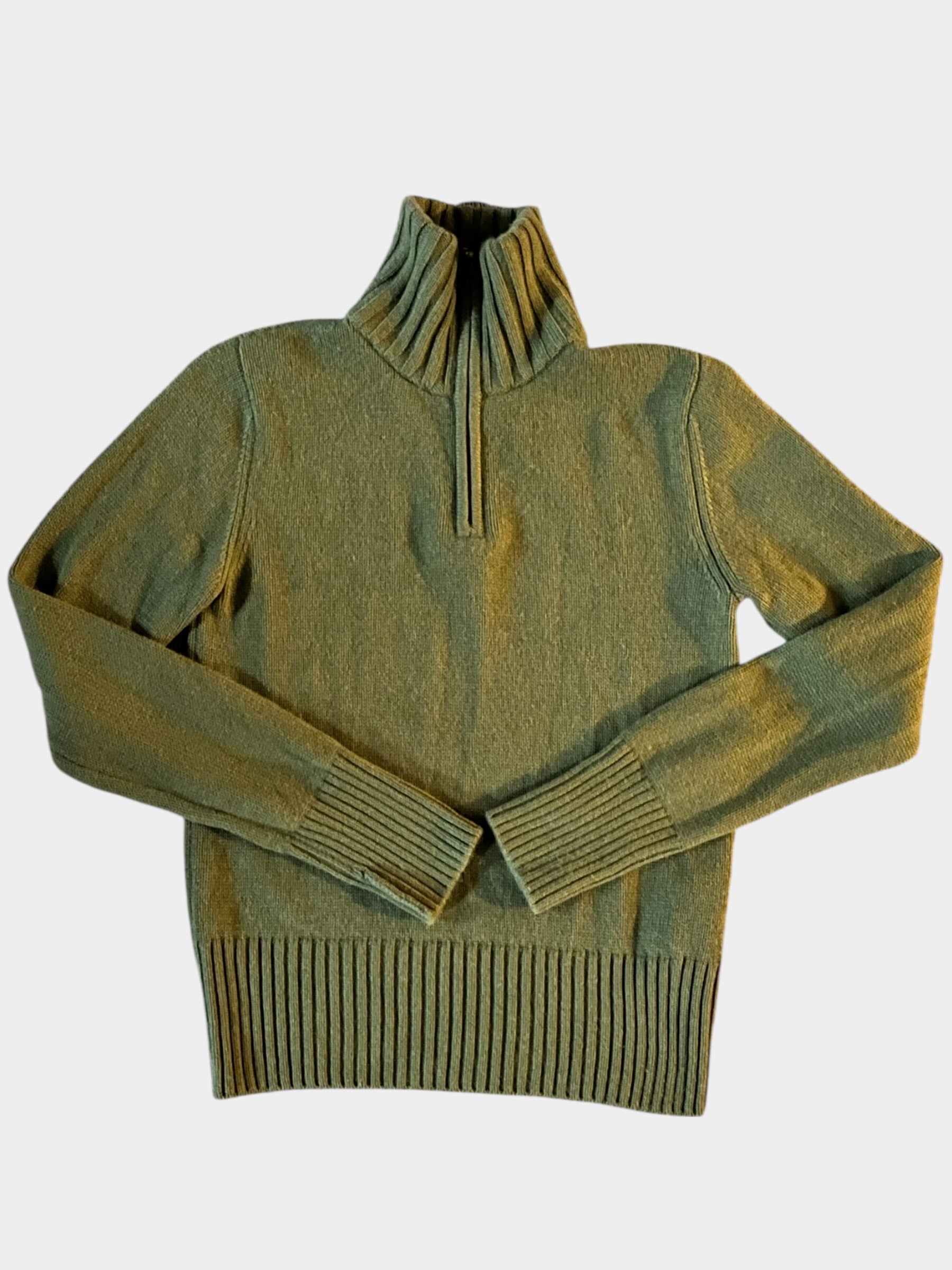 Zip oliven / offwhite M - PRE LOVED