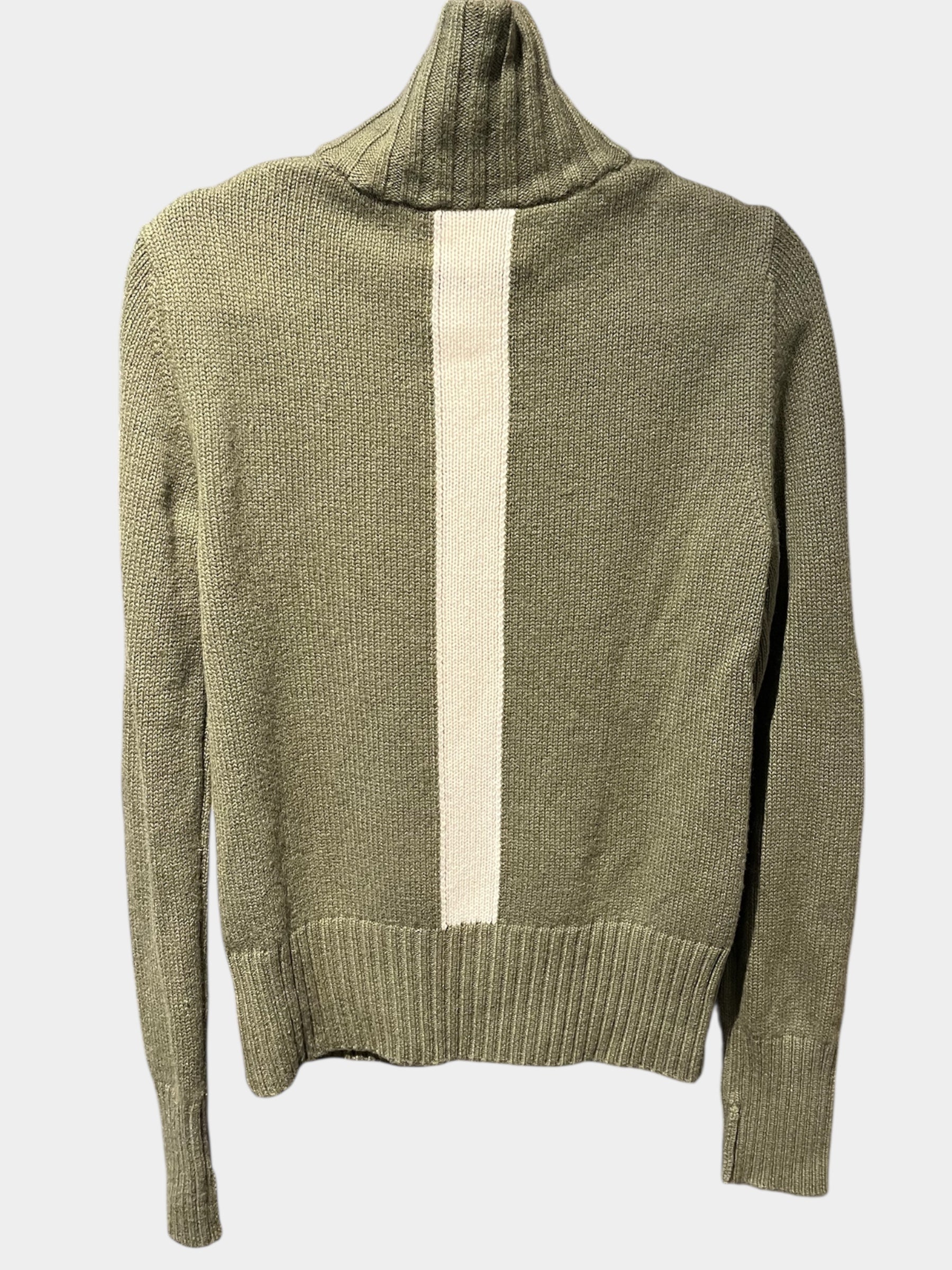 Zip oliven / offwhite M - PRE LOVED