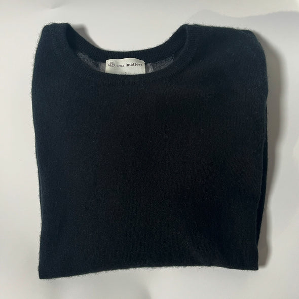 Round neck black kashmir
