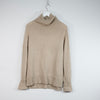 Roll neck kashmir sand