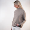 New Rollneck jumper - Sand/rainbow bruntoner