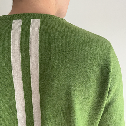 William round neck men's - Green / Offwhite