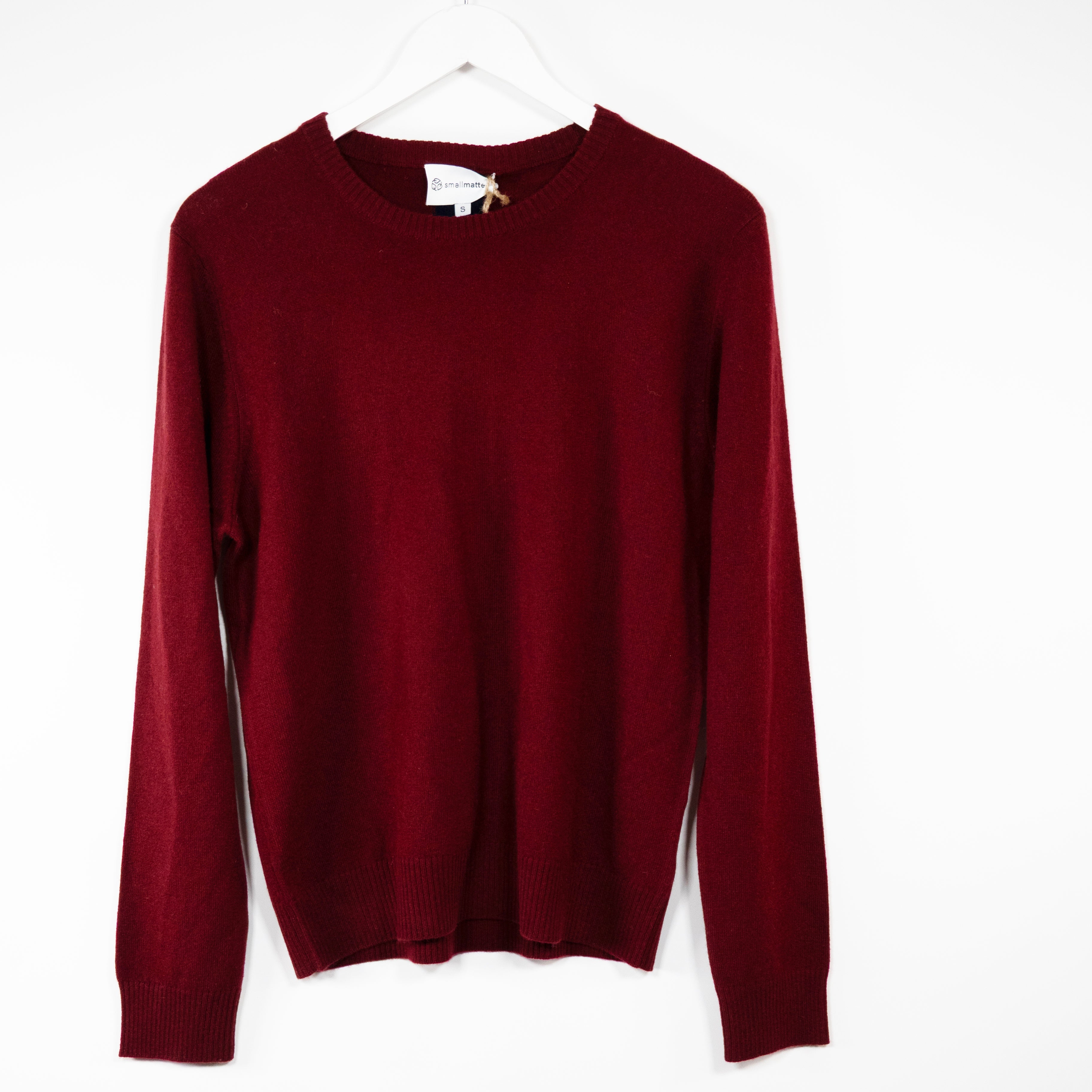 Round neck burgunder / navy