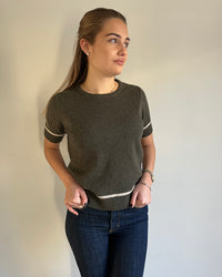 Colette short sleeve - oliven/lyssand