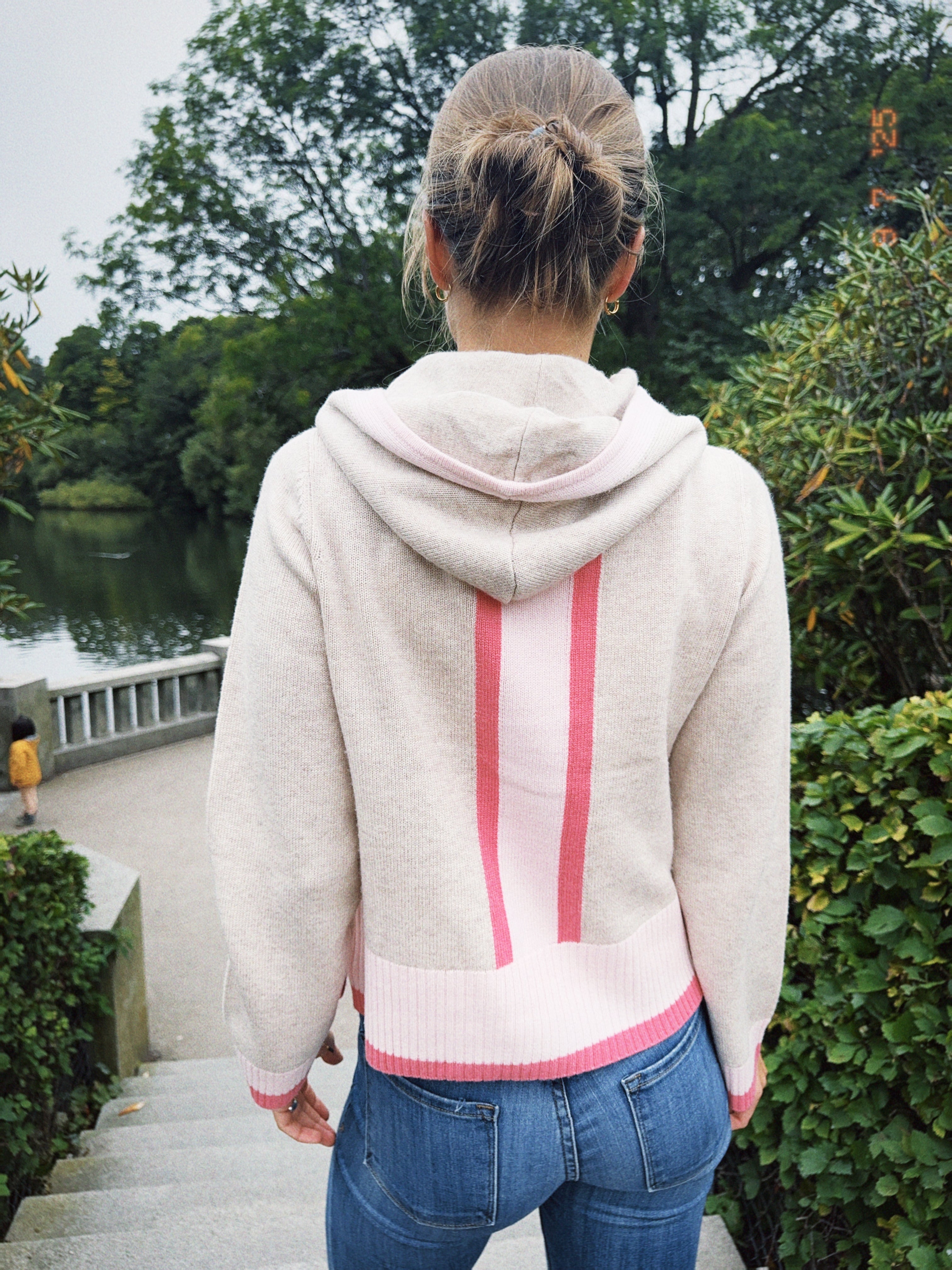 Vilma hoodie Sand/pink/light pink