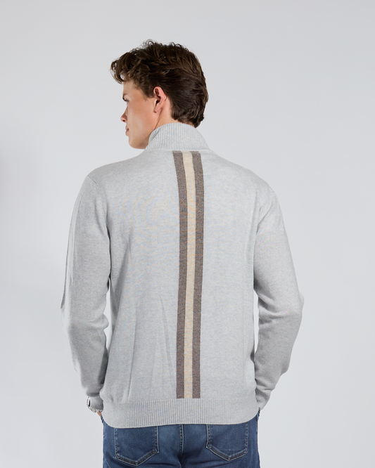 Thomas cardigan herre - Lyseblå/sandfarger
