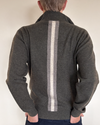 Thomas cardigan herre - Oliven / Sand