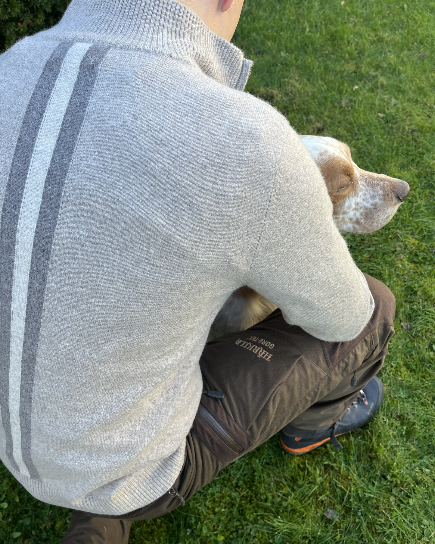 Thomas cardigan herre - sand/sandfarger