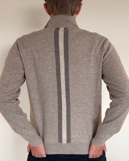 Thomas cardigan herre - sand/sandfarger