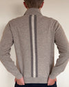 Thomas cardigan herre - sand/sandfarger