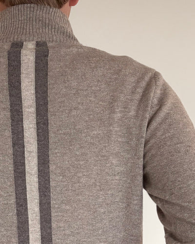 Thomas cardigan herre - sand/sandfarger