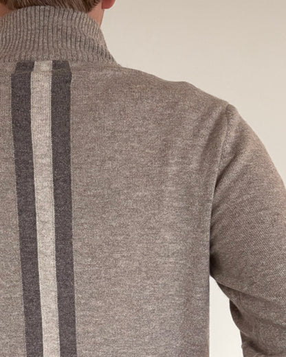 Thomas cardigan herre - sand/sandfarger