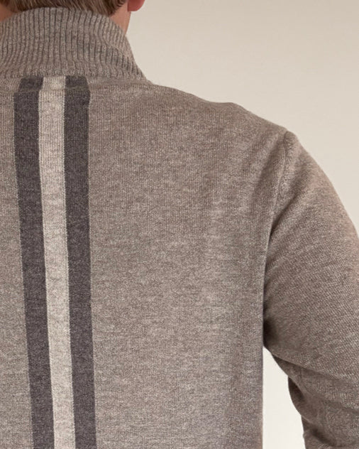 Thomas cardigan herre - sand/sandfarger