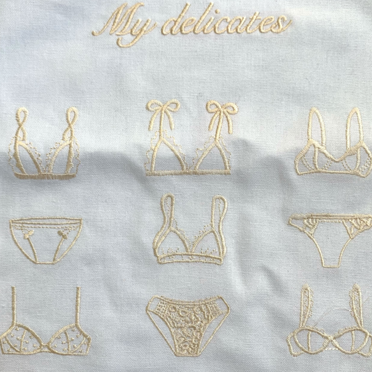 Undertøypose hvit - sand