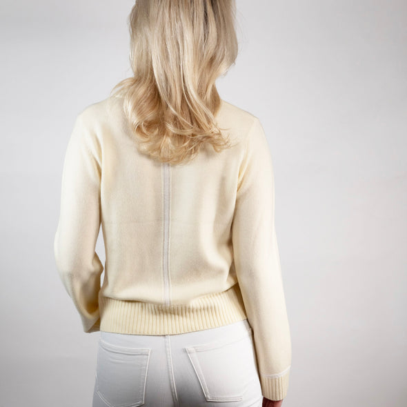 Lydia V-neck Lysegul/offwhite